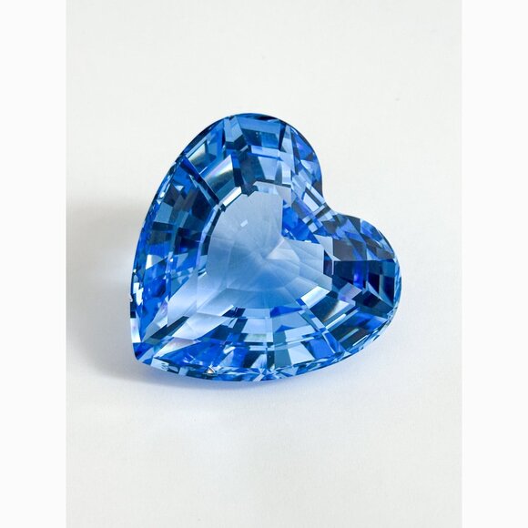 Swarovski - Vintage RETIRED Crystal Blue Faceted Heart - 1997 Limited Edition - Picture 4 of 11